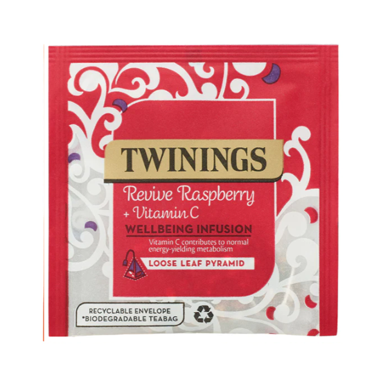 Twinings Revive Raspberry & Vitamin C Pyramid Bag Enveloped x15