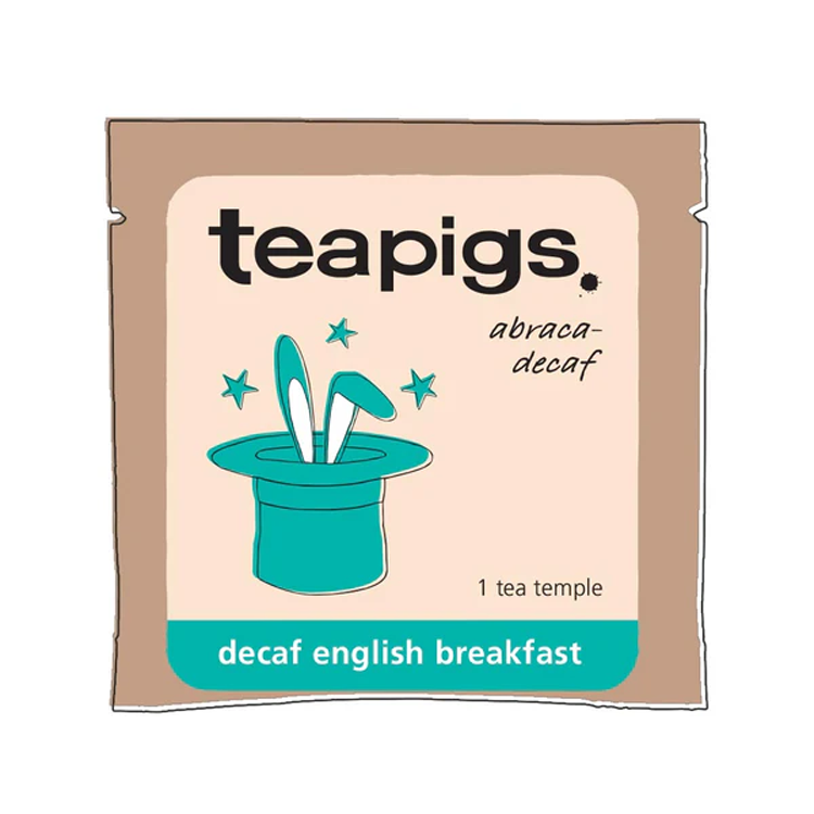 Teapigs Decaff English Breakfast Individually Wrapped Envelopes (50)