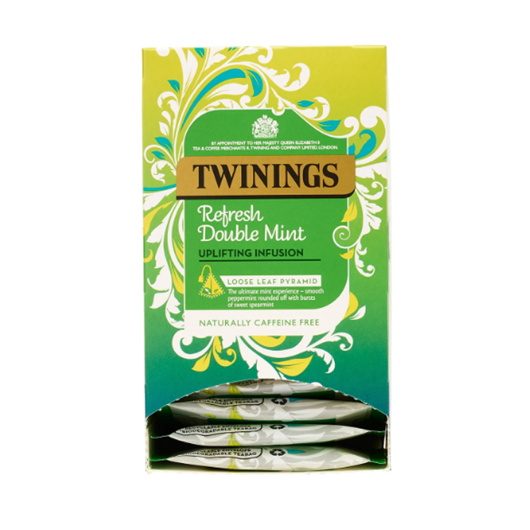 Twinings Refresh Double Mint Pyramid Bag Enveloped x15