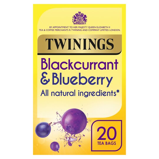Twinings Blackcurrant & Blueberry Tagged & Enveloped Teabags x20